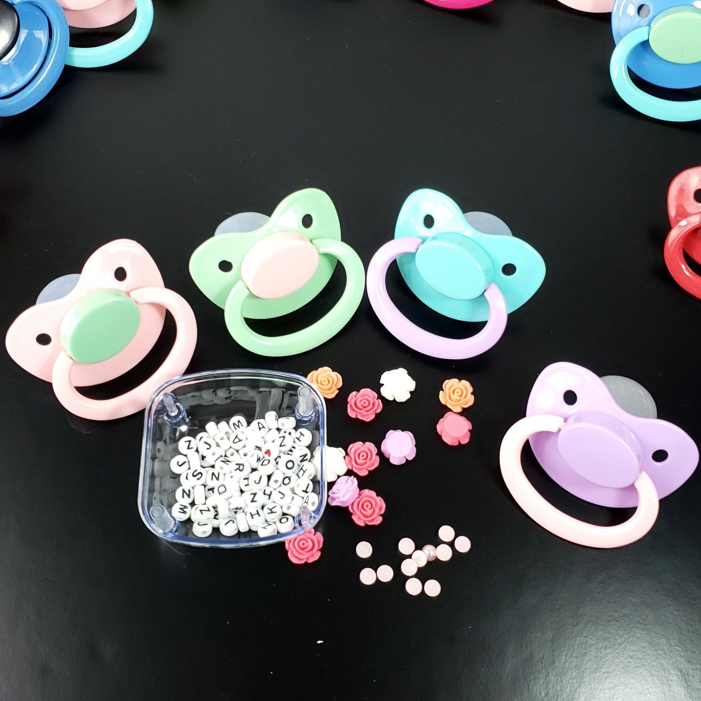 Bulk Plain Adult Pacifier Pack of 5 - Baby Shower Accessories - DIY Little Space DDLG & ABDL Adult Baby Pacifier