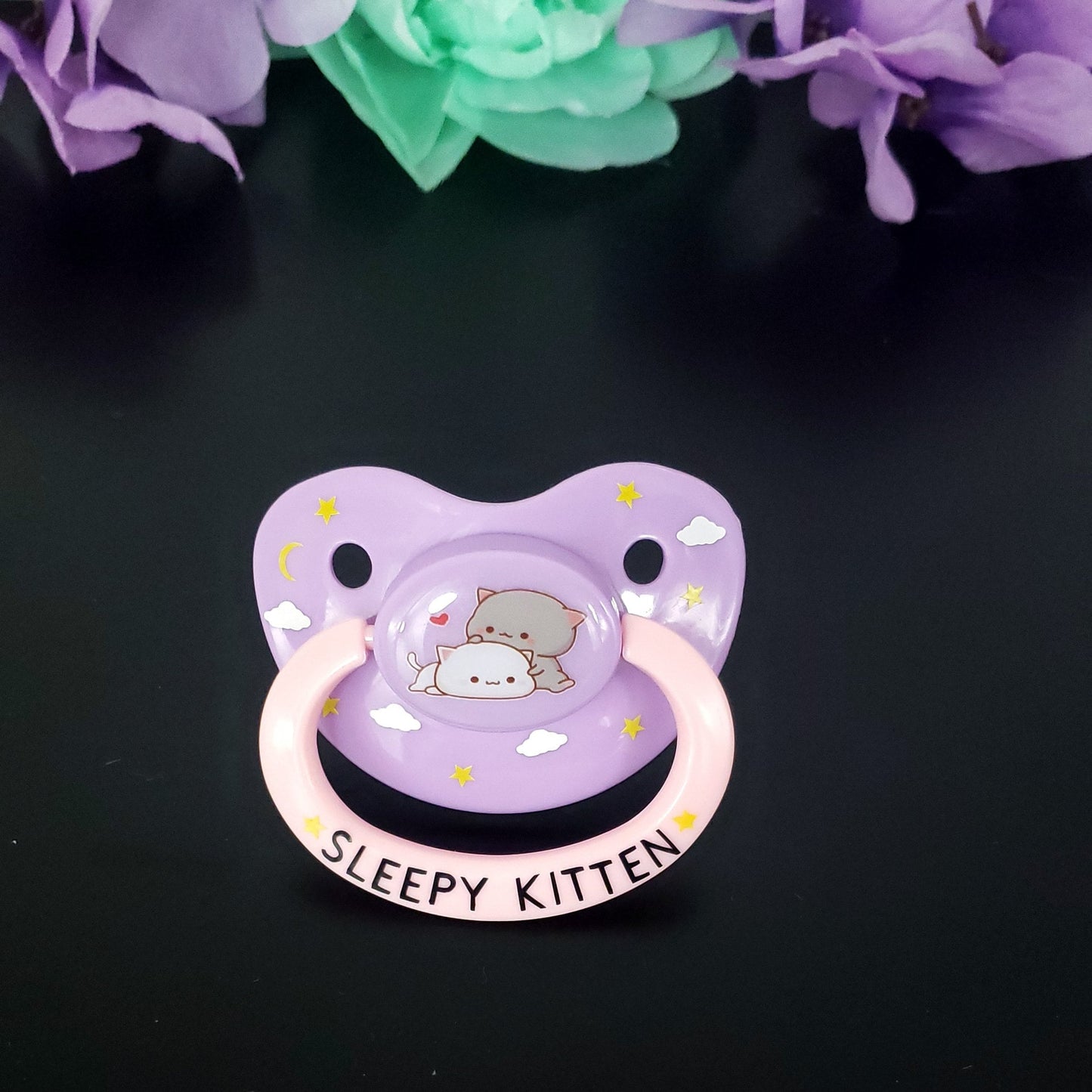 Sleepy Kitten Adult Pacifier