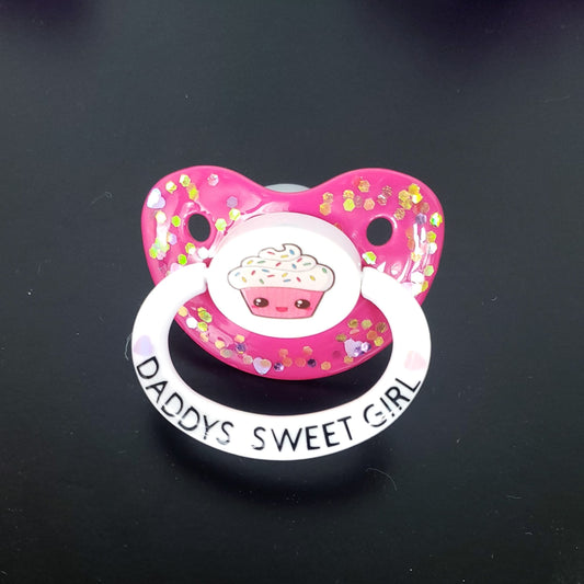 Daddy's Sweet Girl Cupcake Adult Pacifier