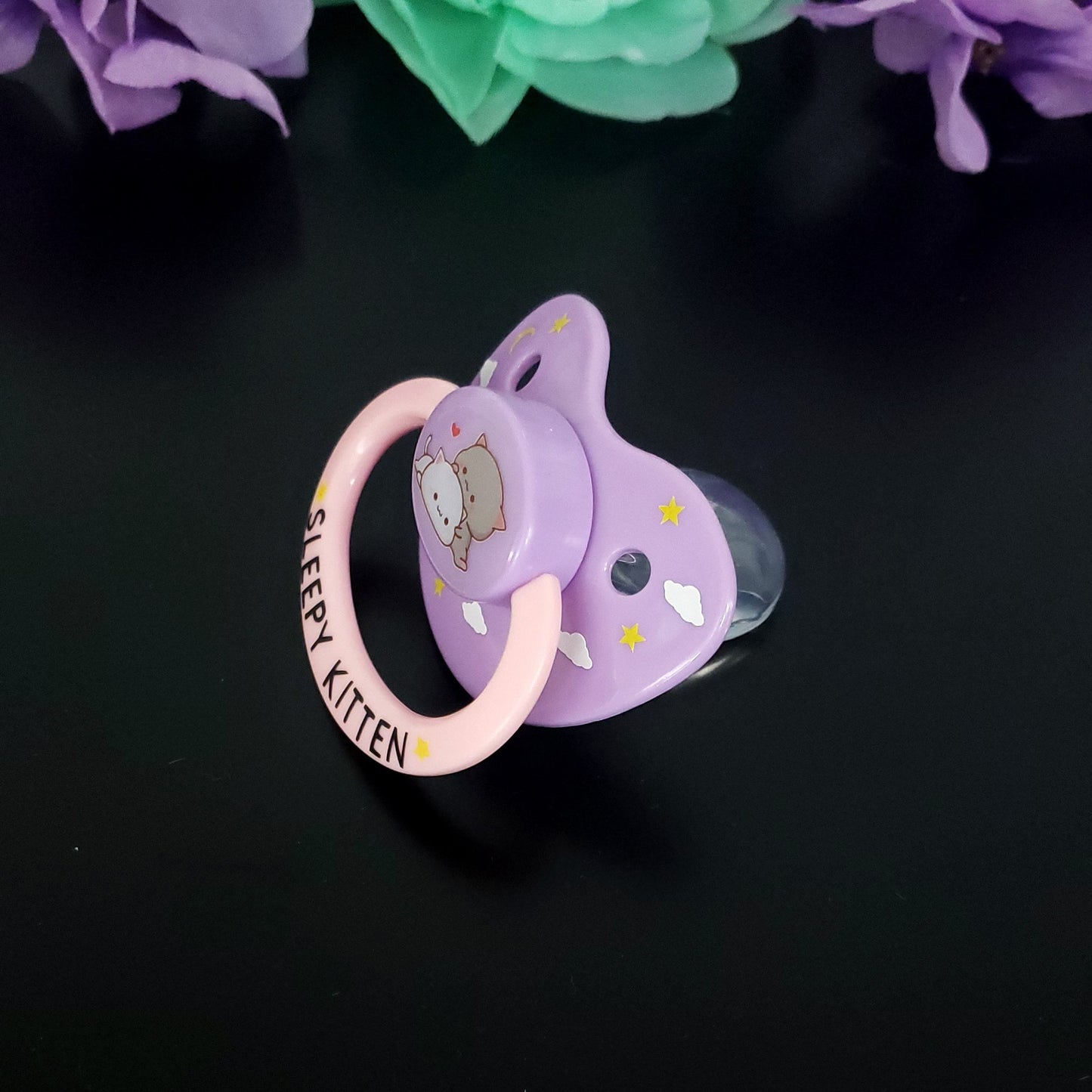 Sleepy Kitten Adult Pacifier
