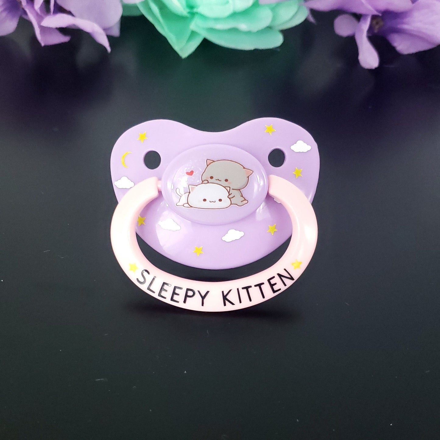 Sleepy Kitten Adult Pacifier