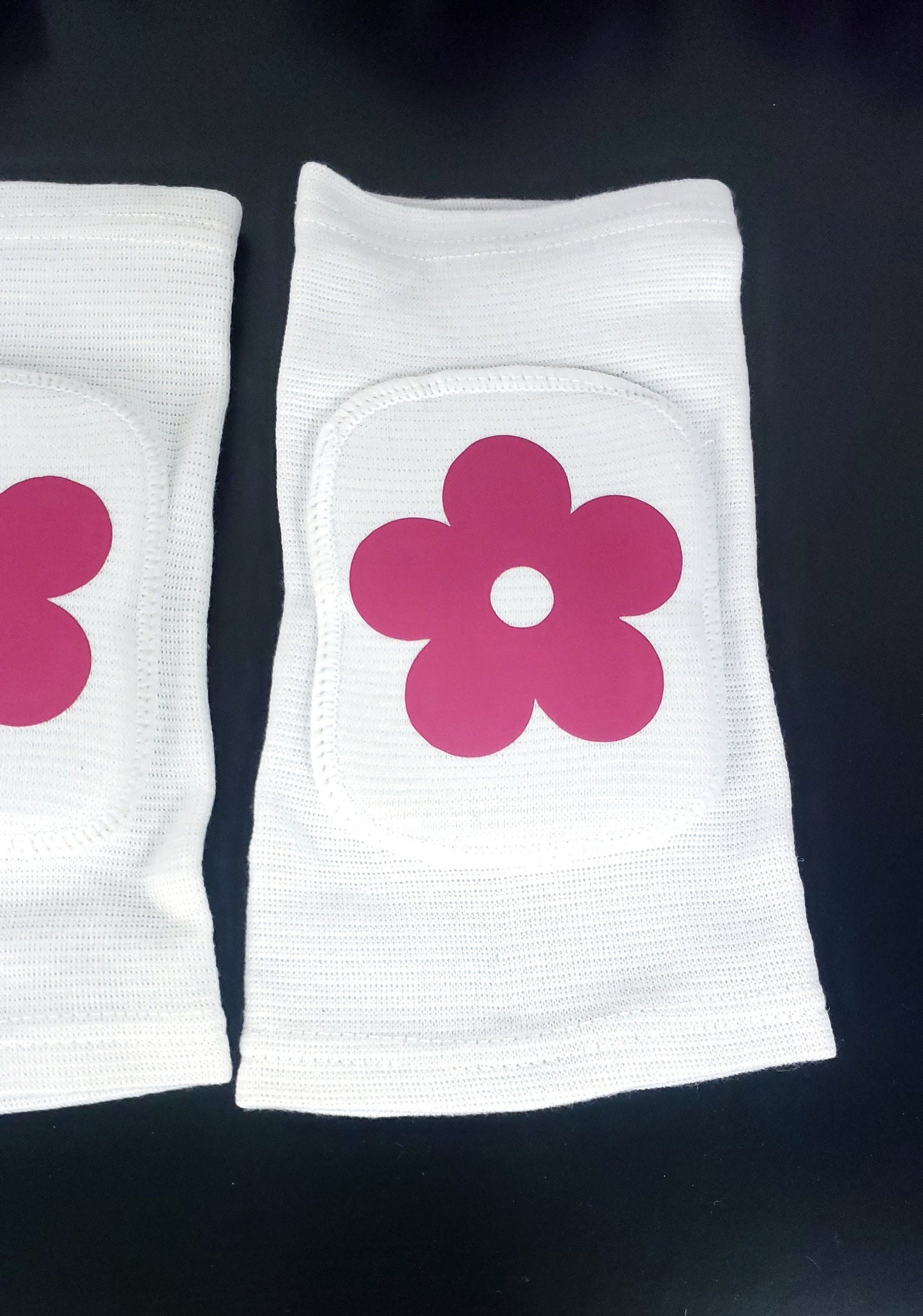 White Flower Knee pads