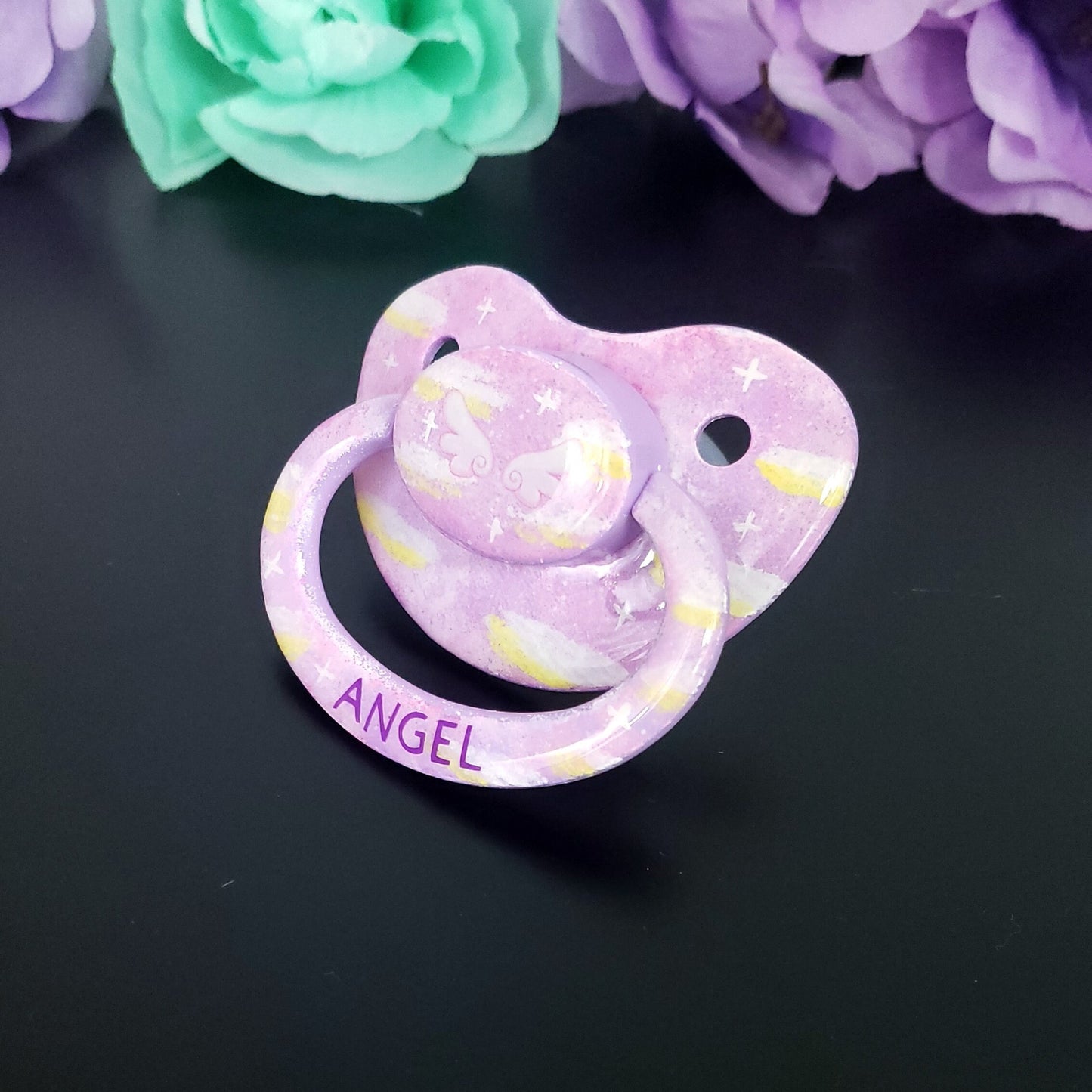 Hand painted Adult Pacifier - Princess