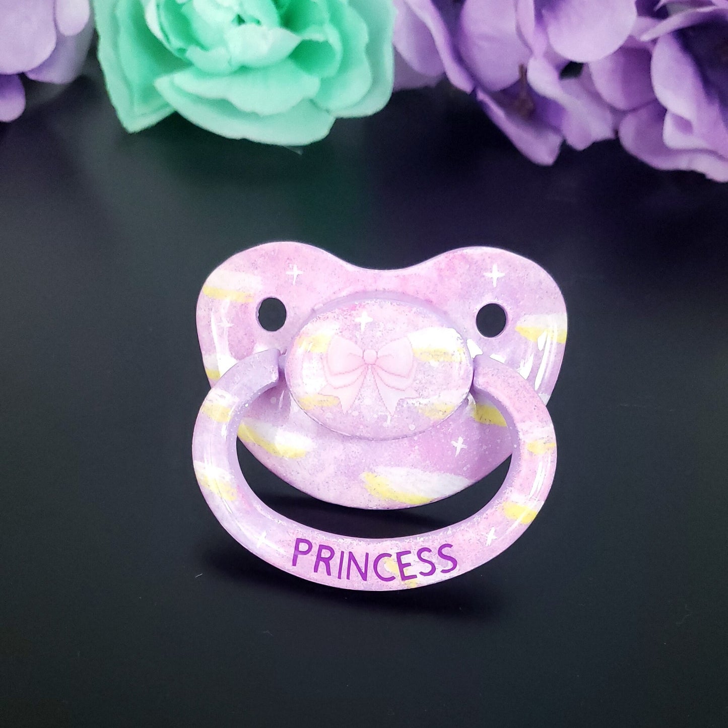 Hand painted Adult Pacifier - Princess