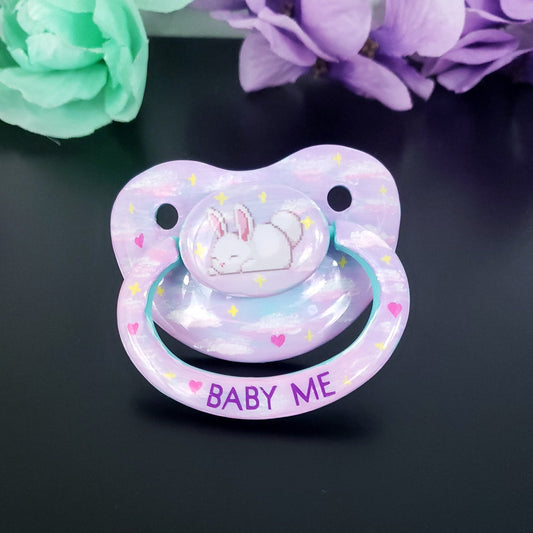 Hand painted Adult Pacifier - Baby Me