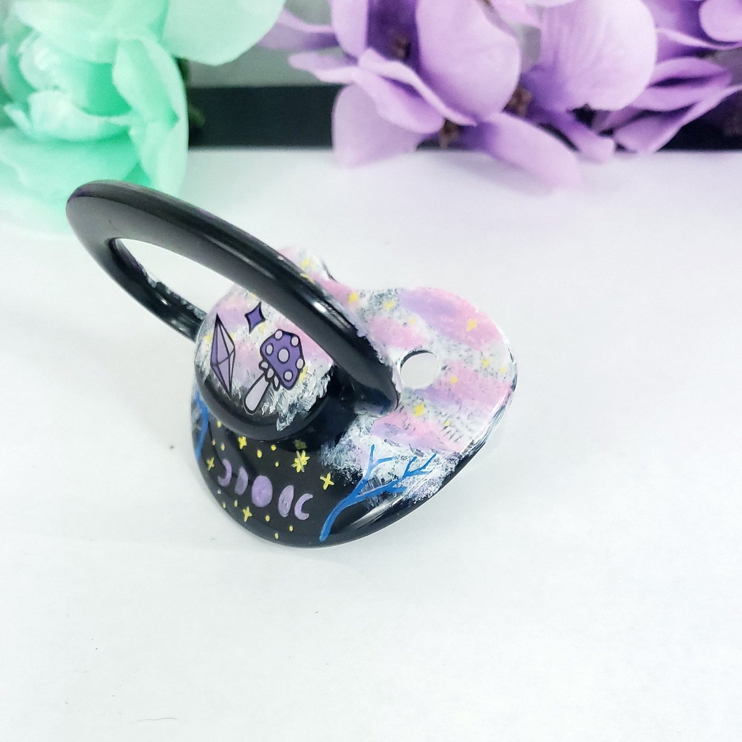 Hand Painted Adult Pacifier - Celestial Witch