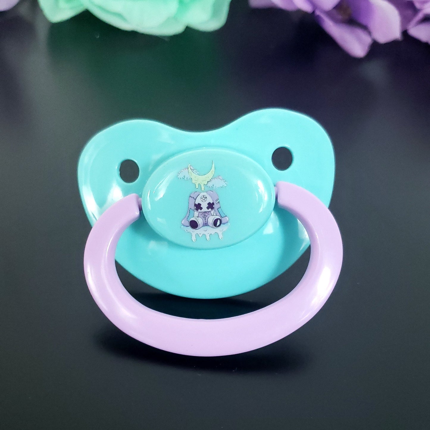 Creepy Kawaii Bunny Adult Pacifier