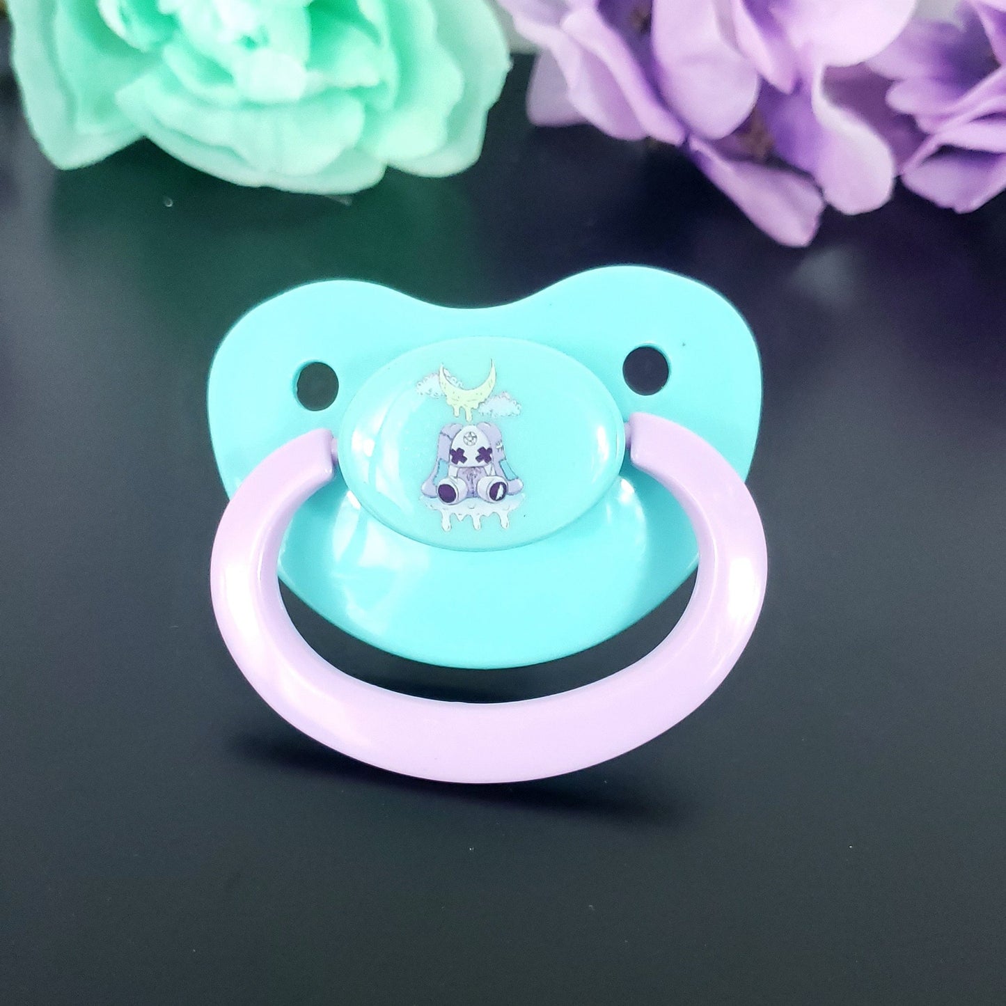 Creepy Kawaii Bunny Adult Pacifier