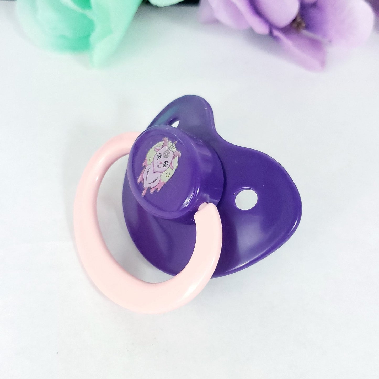 Creepy Kawaii Goat Adult Pacifier