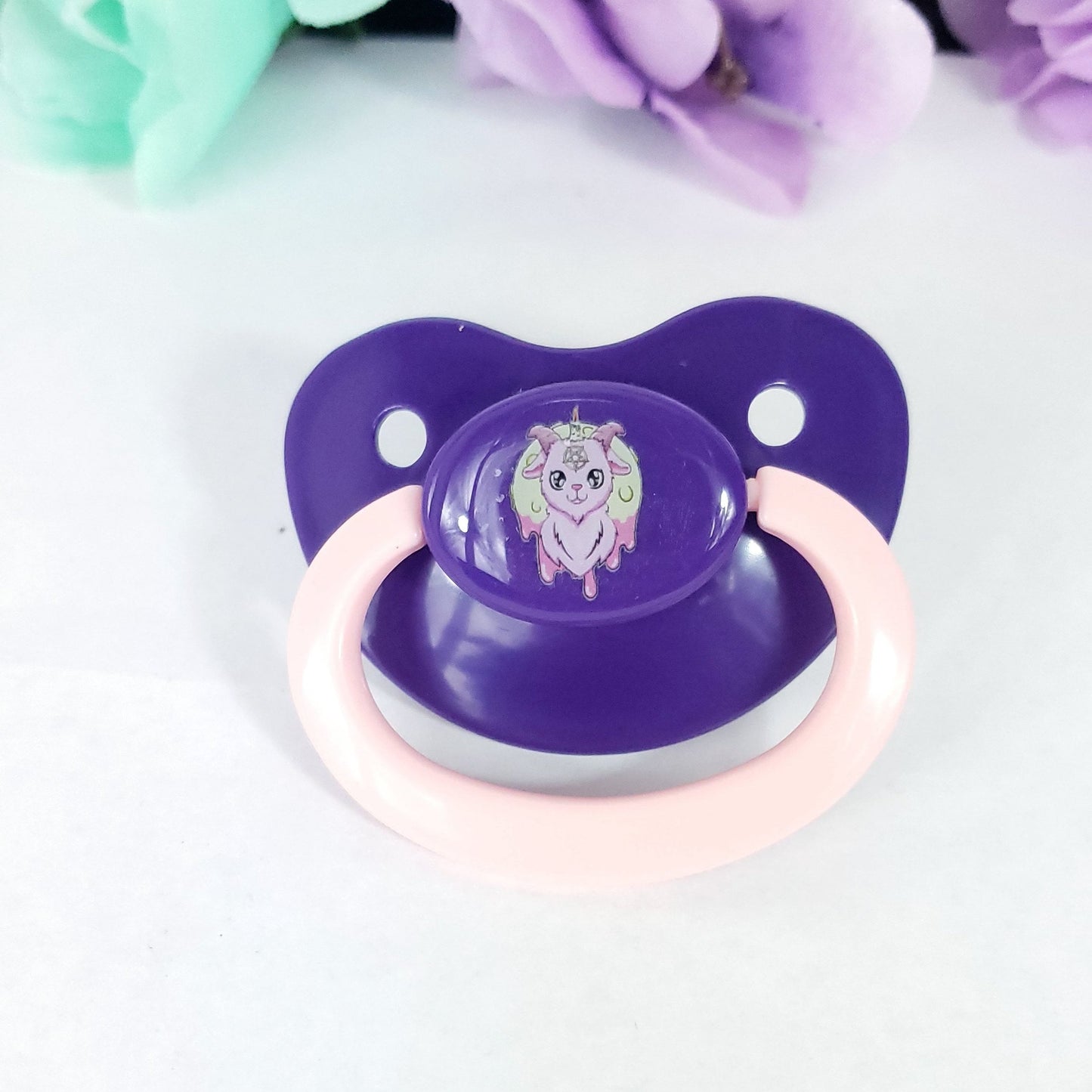 Creepy Kawaii Goat Adult Pacifier
