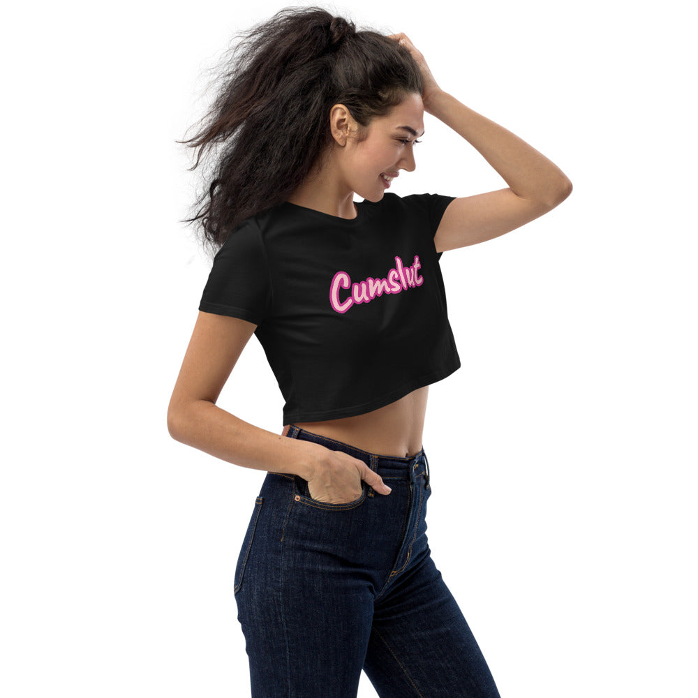 Cumslut Organic Crop Top | Vixen's Hidden Desires