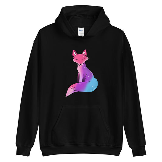 Bisexual Pride Fox, Galaxy Fox Unisex Hoodie | Vixen's Hidden Desires