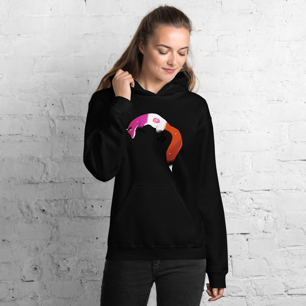 Lesbian Pride, Galaxy Fox Unisex Hoodie | Vixen's Hidden Desires