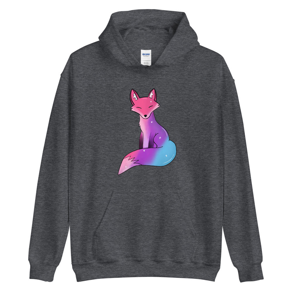 Bisexual Pride Fox, Galaxy Fox Unisex Hoodie | Vixen's Hidden Desires