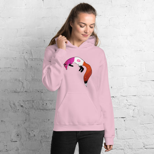 Lesbian Pride, Galaxy Fox Unisex Hoodie | Vixen's Hidden Desires