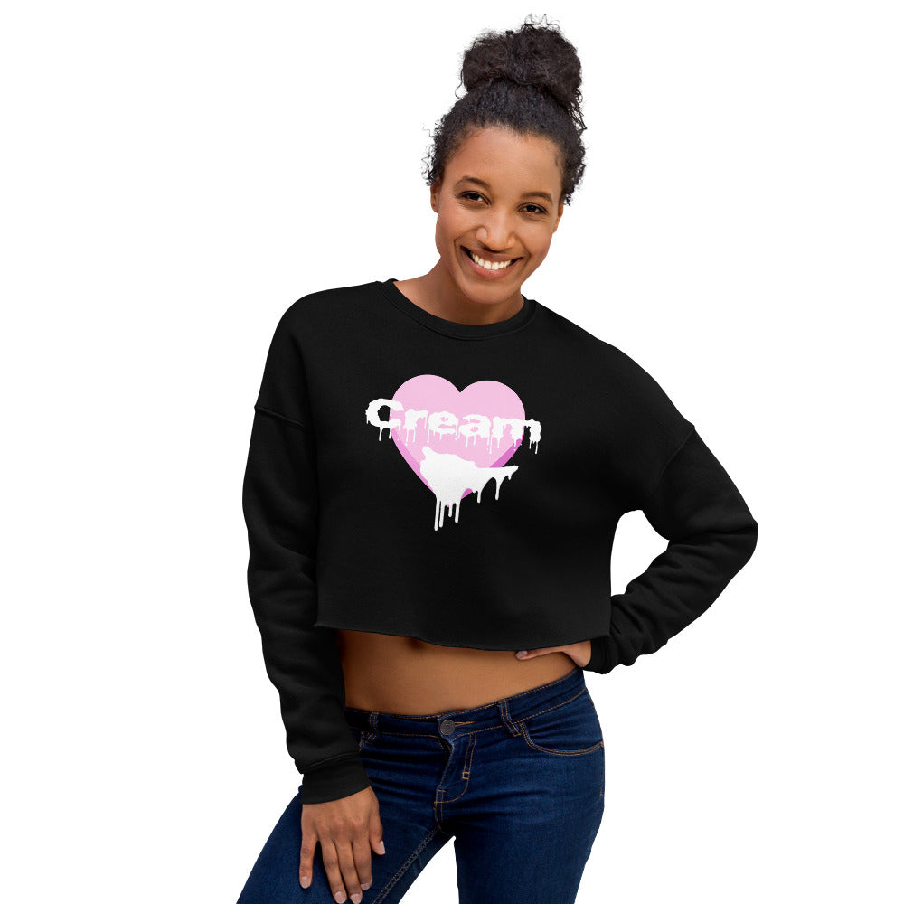 Cream Crop Sweatshirt | Vixen's Hidden Desires