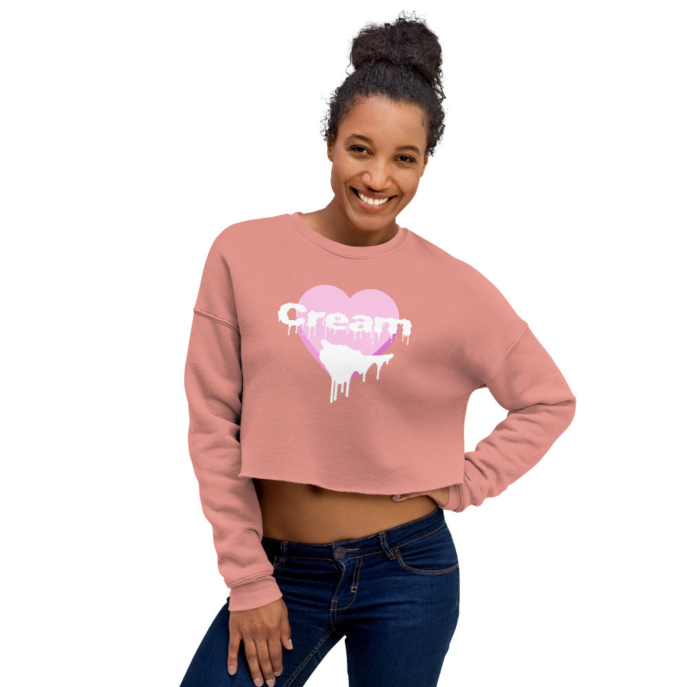 Cream Crop Sweatshirt | Vixen's Hidden Desires