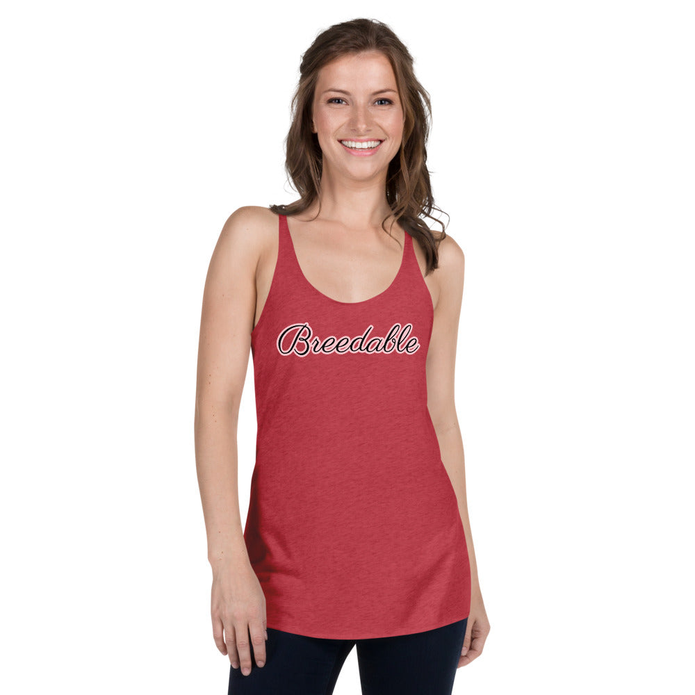 Breedable Women's Racerback Tank | Vixen's Hidden Desires