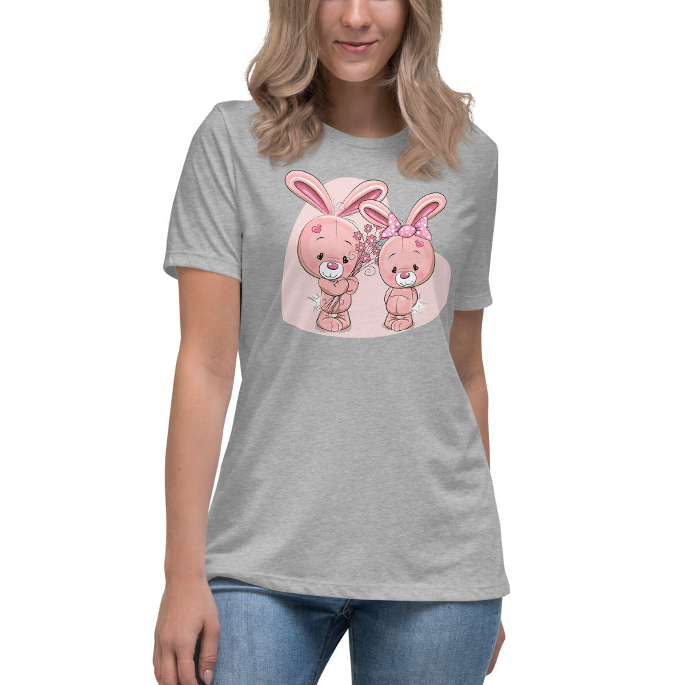 Cute Bunnies Women's Relaxed T-Shirt | Vixen's Hidden Desires