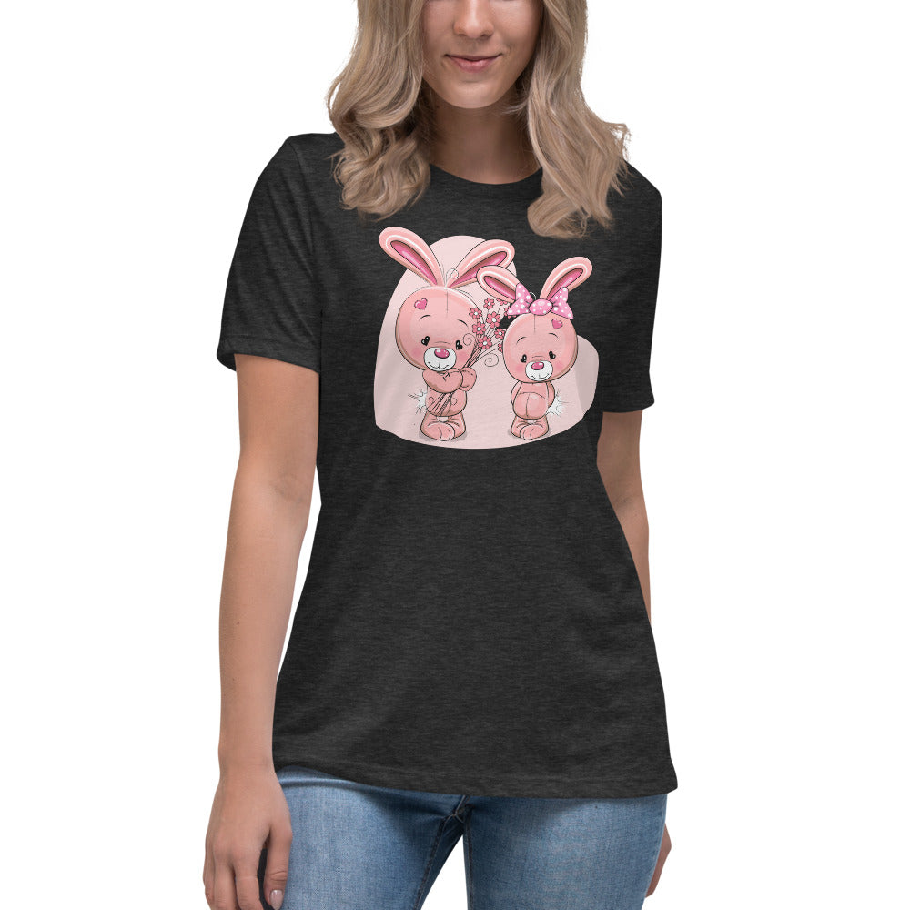 Cute Bunnies Women's Relaxed T-Shirt | Vixen's Hidden Desires