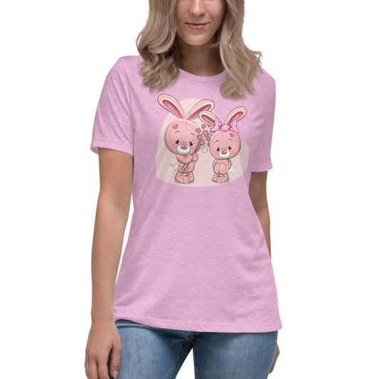 Cute Bunnies Women's Relaxed T-Shirt | Vixen's Hidden Desires