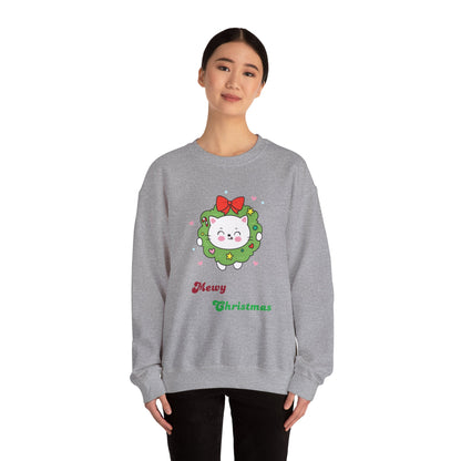 Mewy Christmas Crewneck Sweatshirt - Pet Play