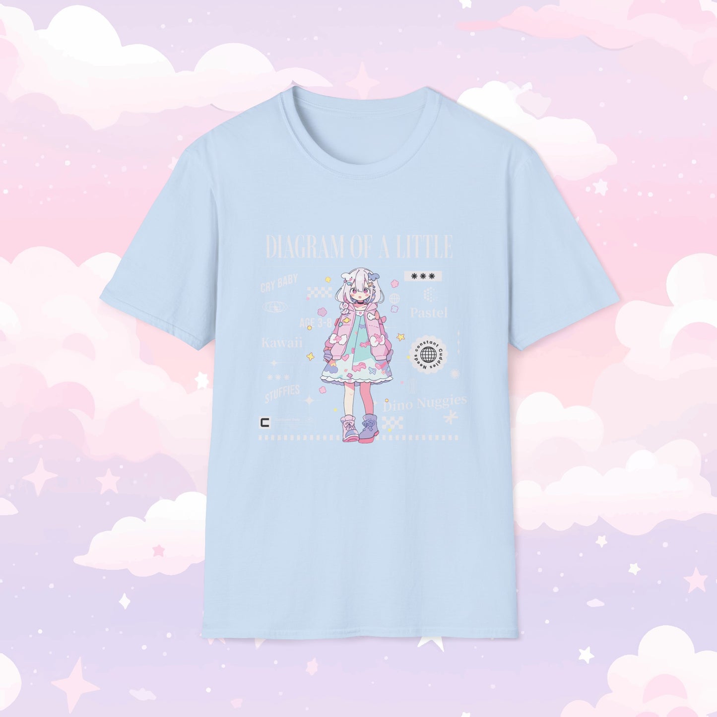 Little Space T-Shirt - Diagram of a Little - Kawaii Girl