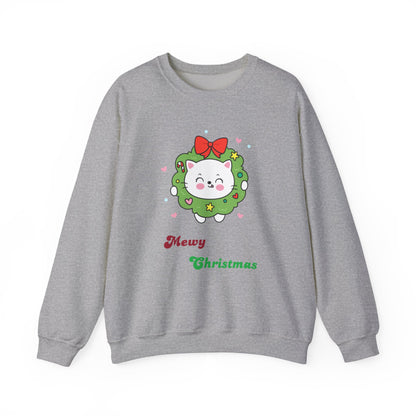 Mewy Christmas Crewneck Sweatshirt - Pet Play