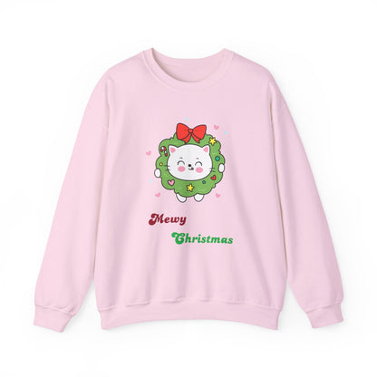 Mewy Christmas Crewneck Sweatshirt - Pet Play