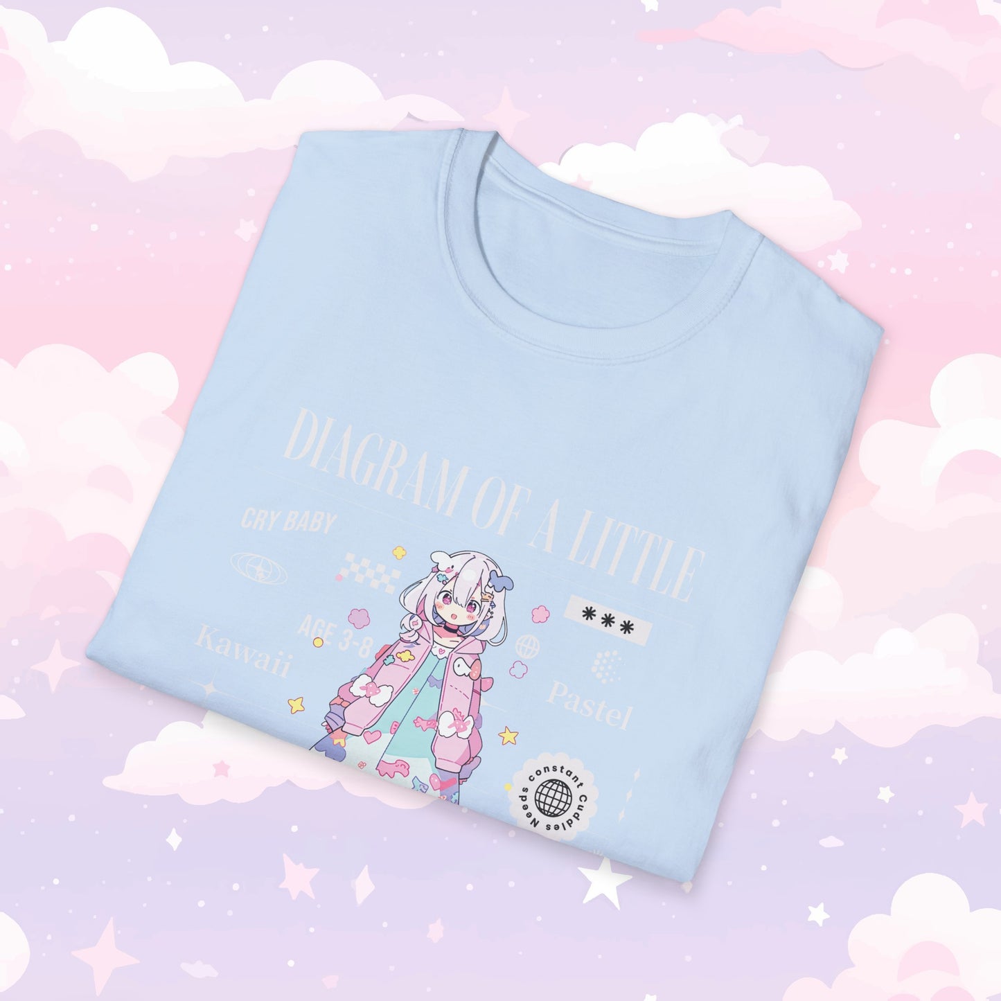 Little Space T-Shirt - Diagram of a Little - Kawaii Girl