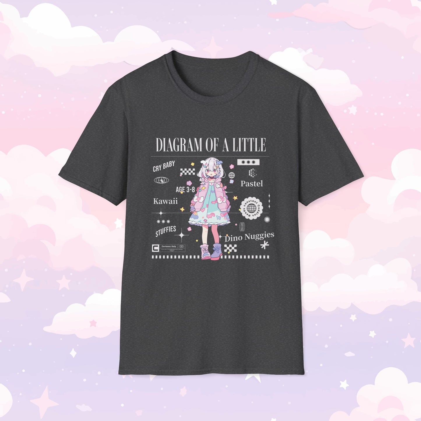 Little Space T-Shirt - Diagram of a Little - Kawaii Girl