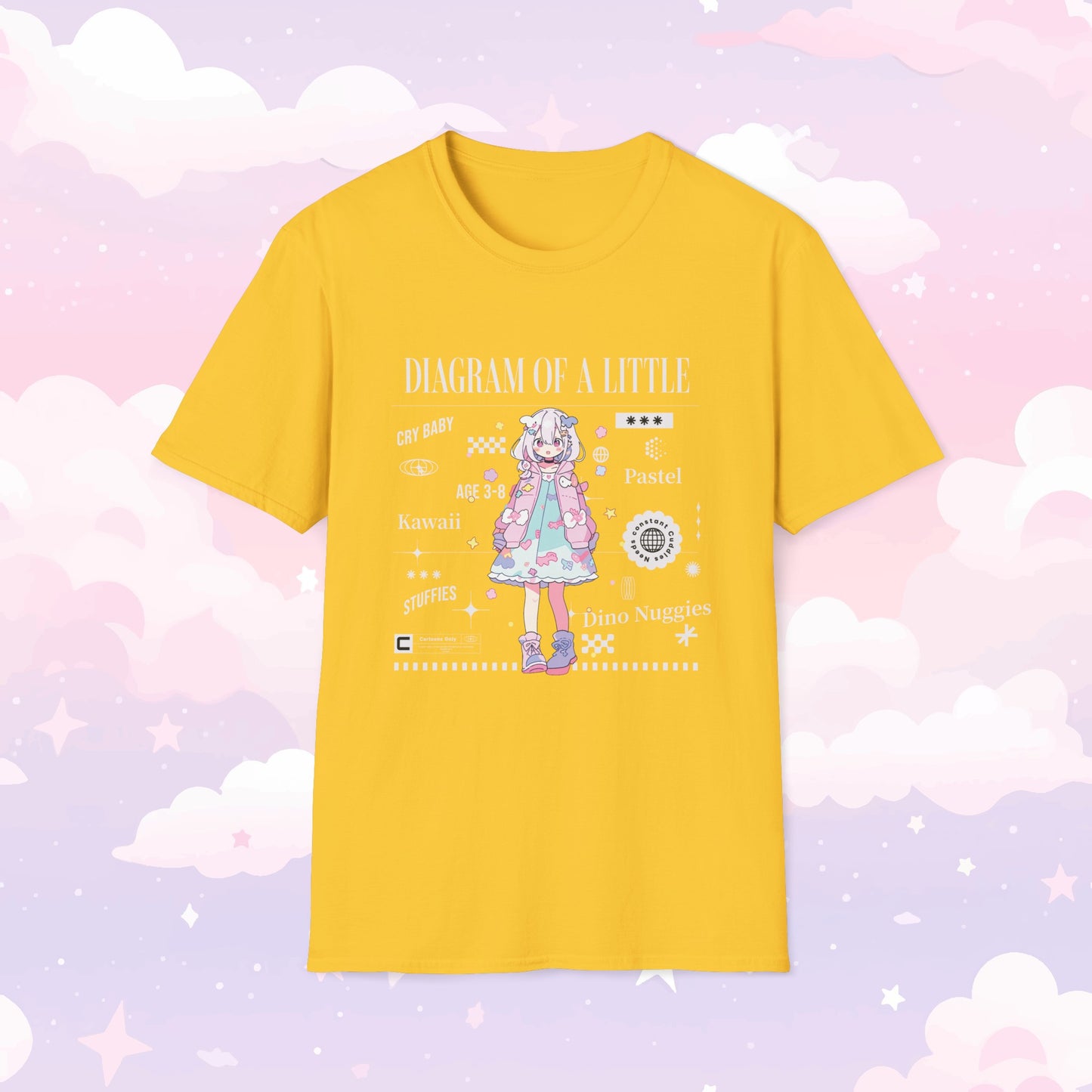 Little Space T-Shirt - Diagram of a Little - Kawaii Girl