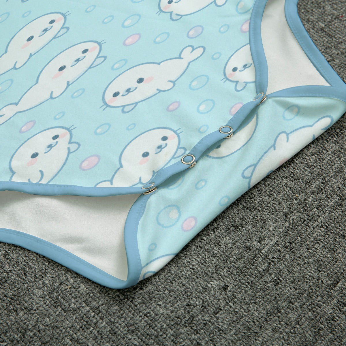 Bubbly Seal Short Sleeve CuddleSuit