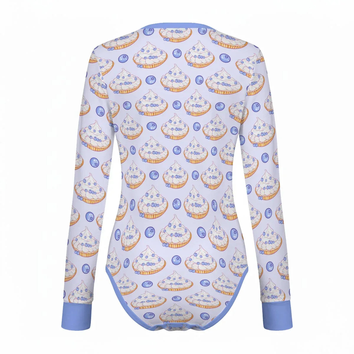 Blueberry Baby Long Sleeve CuddleSuit