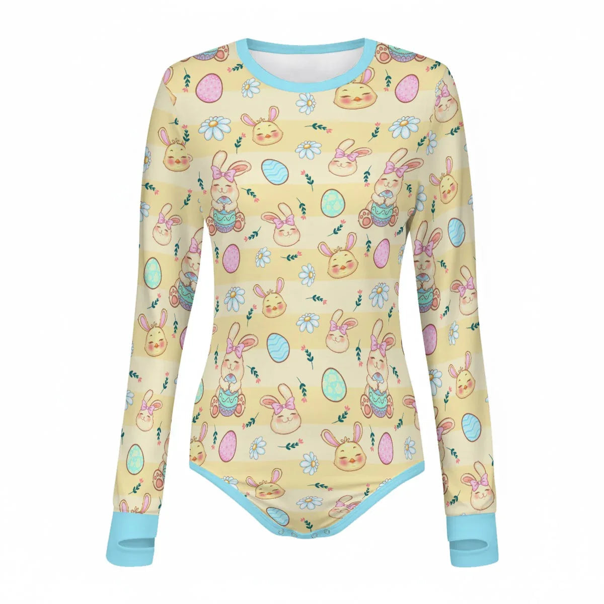Pastel Bunny Dreams Long Sleeve CuddleSuit