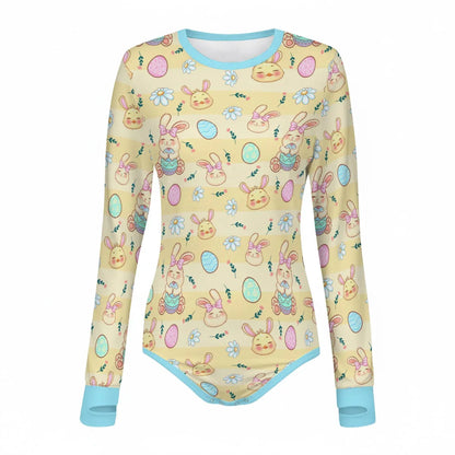 Pastel Bunny Dreams Long Sleeve CuddleSuit