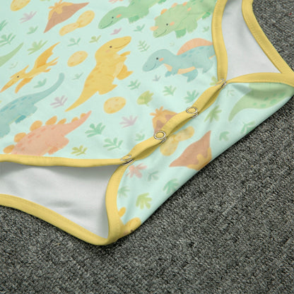 Dino Dreamland Short Sleeve CuddleSuit