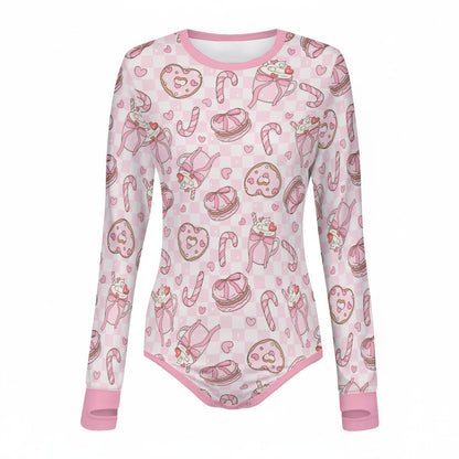 Sugar Plum Sips Long Sleeve CuddleSuit