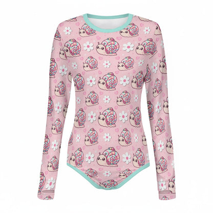Snail Trails Long Sleeve CuddleSuit