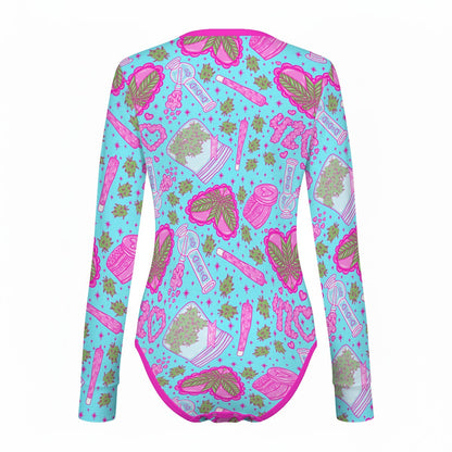 Blazed N’ Dazed Long Sleeve CuddleSuit