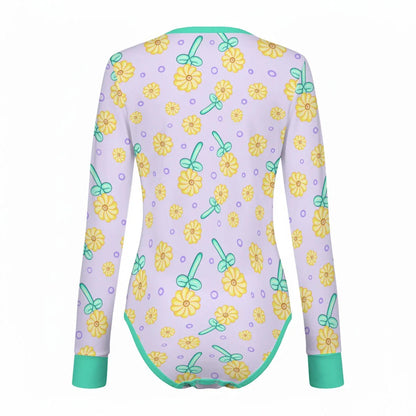 Sunny Balloon Long Sleeve CuddleSuit