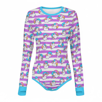 Unicorn Daydreams Long Sleeve CuddleSuit