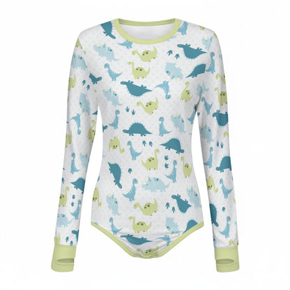 Lil Rawr Dinosaur Long Sleeve CuddleSuit