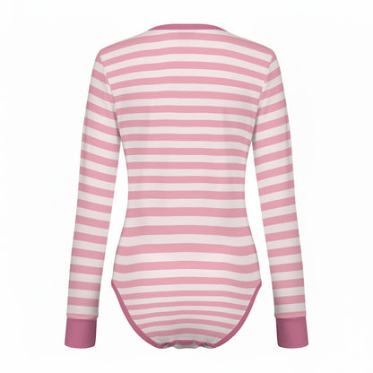 Pink Dino Snuggle Long Sleeve CuddleSuit