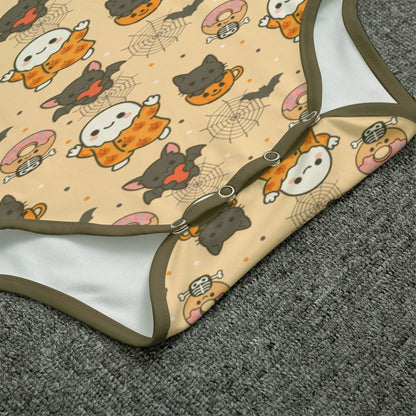 Pumpkin Patch Pals Short Sleeve CuddleSuit