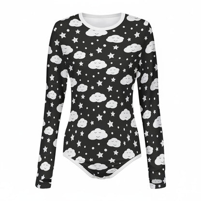 Sleepy Skies Long Sleeve CuddleSuit
