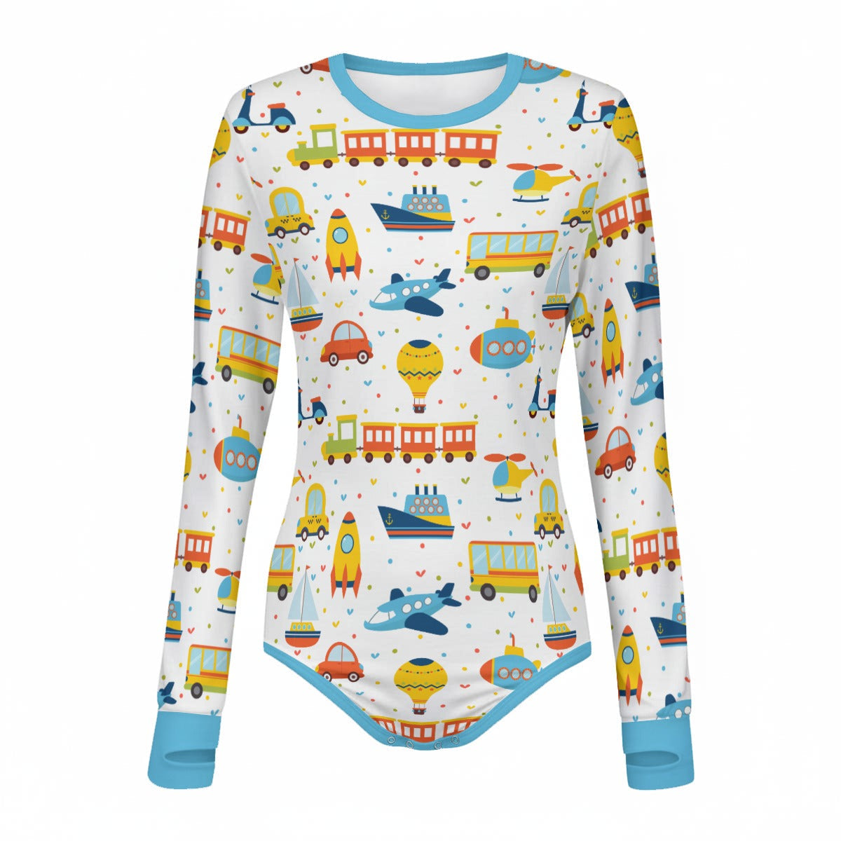 Playful Transport Long Sleeve CuddleSuit