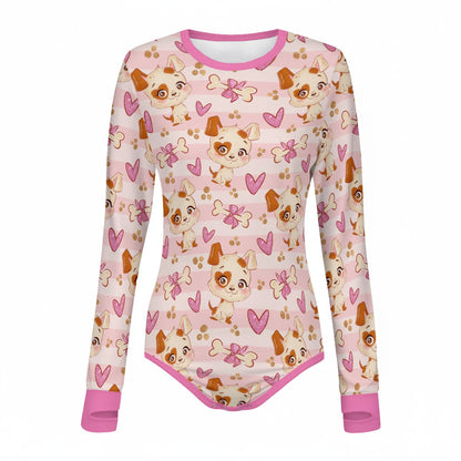 Puppy Love Long Sleeve CuddleSuit