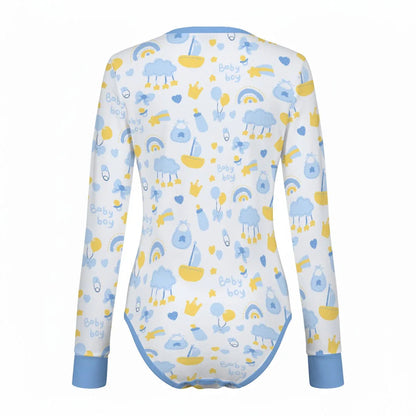 Baby Boy Dreams Long Sleeve CuddleSuit