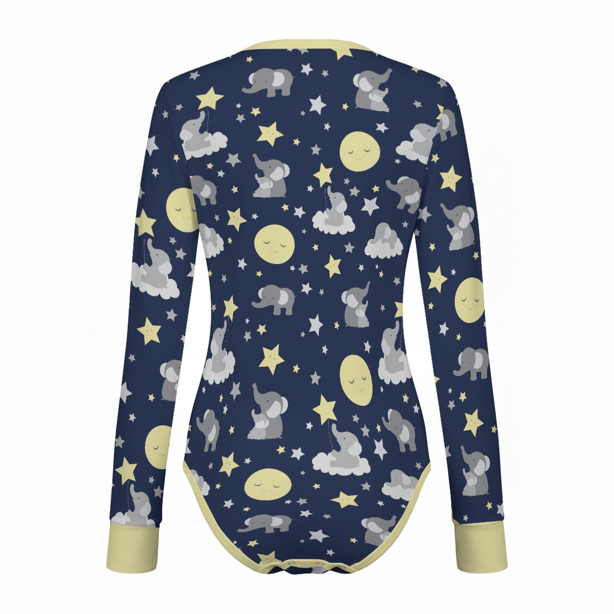 Dreamy Elephants Long Sleeve CuddleSuit